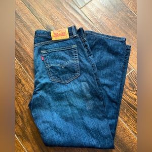 Men’s Levi’s 514 (Straight) 35x30 Blue Denim Jeans.  Great used condition.